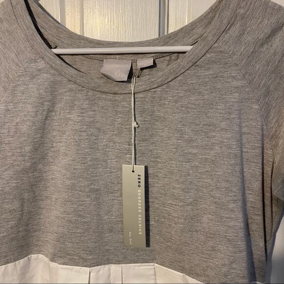 ZERO DEGREES CELSIUS Top Womens Size Small NWT Twofer high low shirt S - Picture 5 of 11